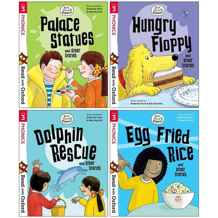 Read with Oxford Stage 3: Biff, Chip and Kipper 4 Phonics Book Collection Set