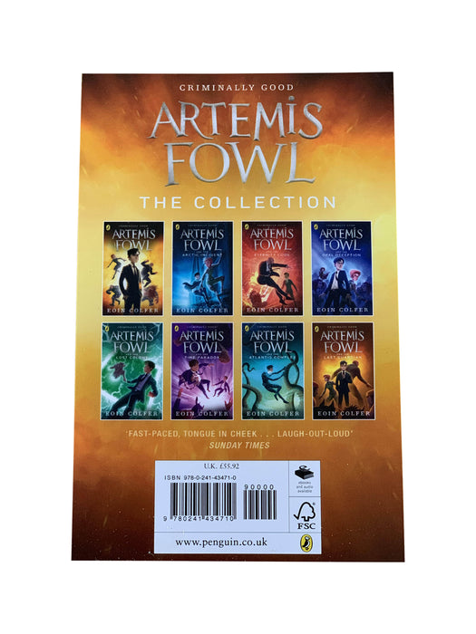 DAMAGED Artemis Fowl Series 8 Book Collection Set by Eoin Colfer DAMAGED
