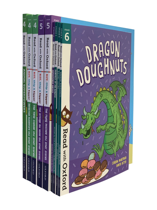 Read with Oxford Stage 4-6 Biff Chip Kipper 9 Book Reading Pack