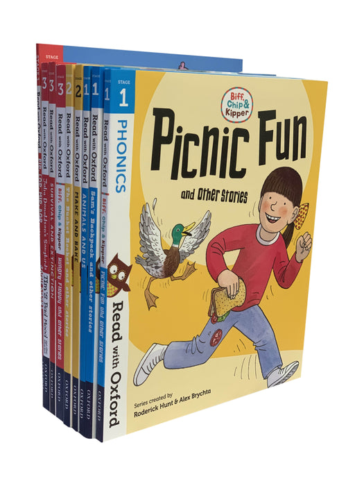Read with Oxford Stage 1-3 Biff Chip Kipper 9 Book Reading Pack