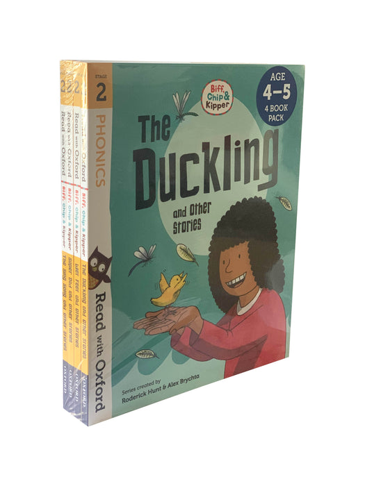 Read with Oxford Stage 2: Biff, Chip and Kipper 4 Phonics Book Collection Set