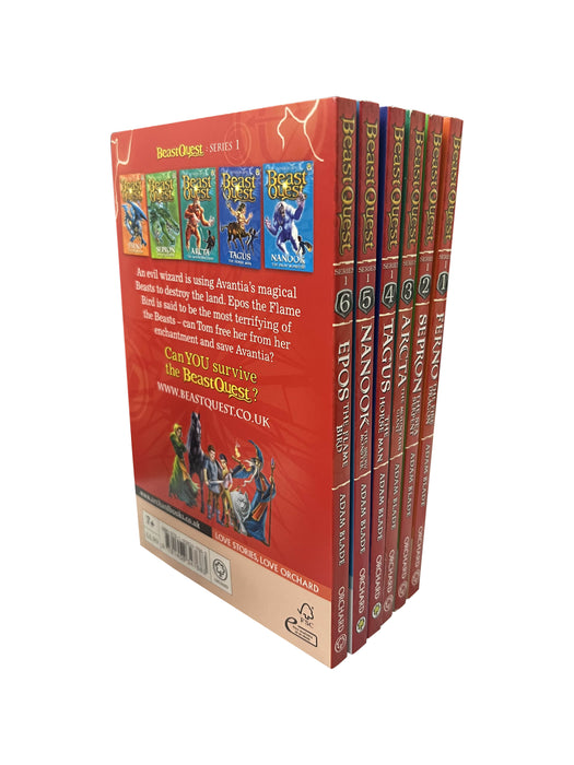 Beast Quest Series 1: 6 Books Collection Set  By Adam Blade