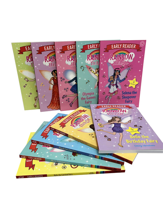 Early Reader Rainbow Magic 10 Books Collection Set By Daisy Meadows