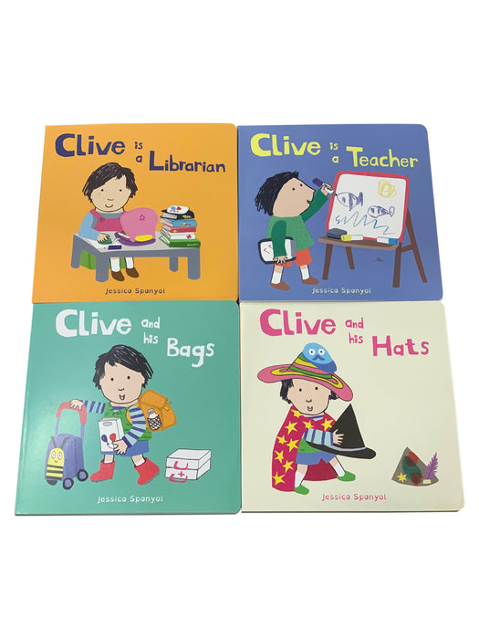 All About Clive Series 4 Book Collection Set By Jessica Spanyol