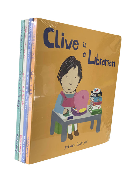 All About Clive Series 4 Book Collection Set By Jessica Spanyol
