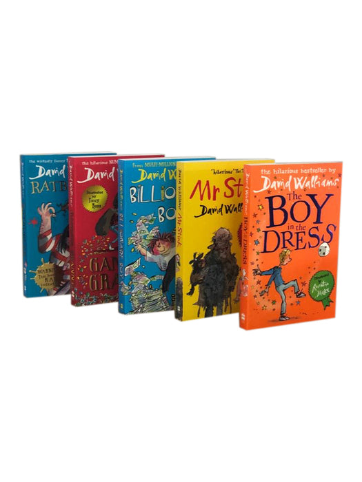 DAMAGED David Walliams Collection 5 Book Box Set DAMAGED