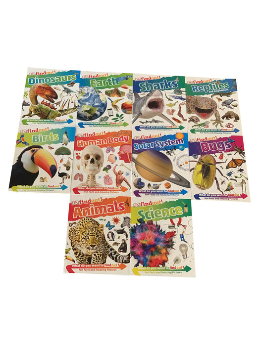 DK Findout! Series 10 Book Box Set with Fun Facts and Amazing Pictures