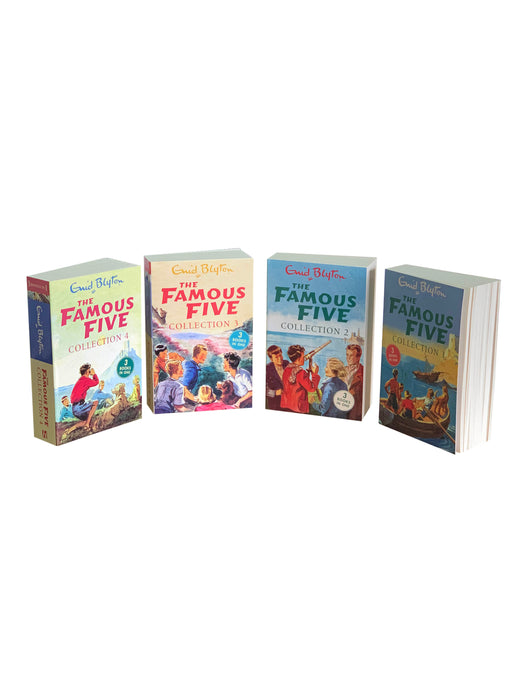 The Famous Five 4 Book 12 Story Collection By Enid Blyton