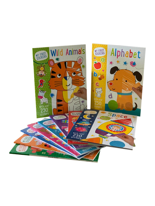 My First Stickers Activity Books - 10 Book Collection Set By Charly Lane