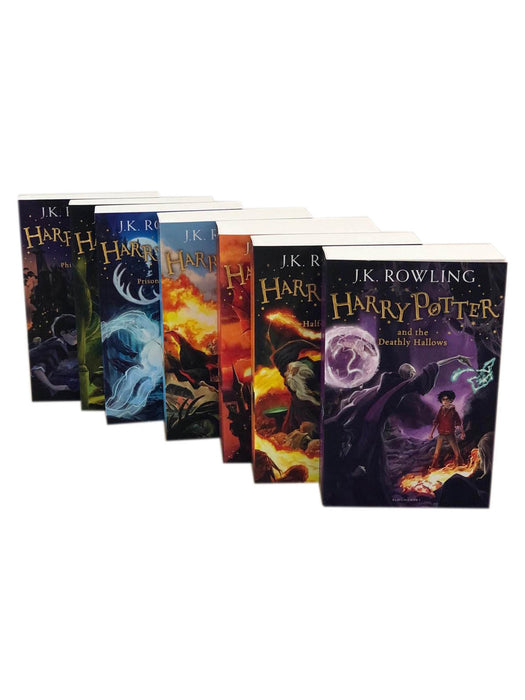 Harry Potter The Complete 7 Book Collection Set By J.K. Rowling