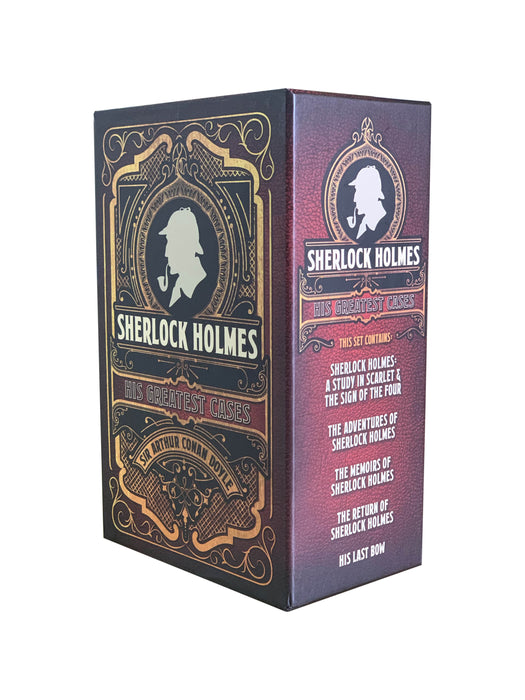 Sherlock Holmes: His Greatest Cases 5 Books Mystery Box Set Collection By Sir Arthur Conan Doyle