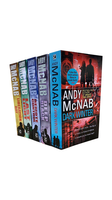 Andy McNab 5 Book Collection Set Inc. Dark Winter, Liberation Day, Deep Black...