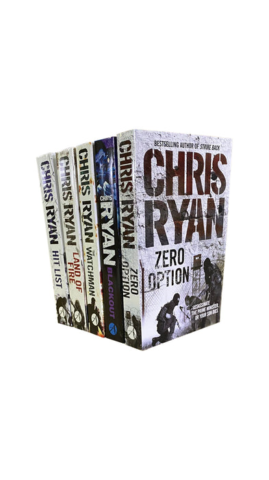 Chris Ryan 5 Book Collection Set Inc. Zero Option, Blackout, The Watchman...