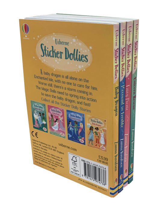 Usborne Sticker Dolly Stories 4 Book Collection Set