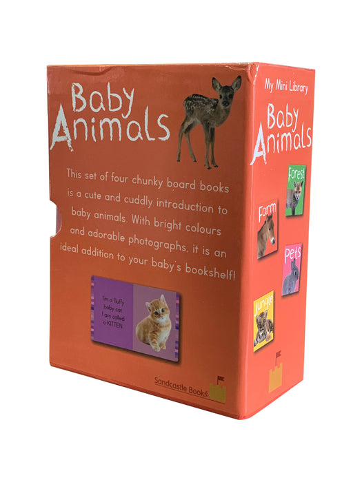 My Mini Library Baby Animals 4 Board Books Slipcase