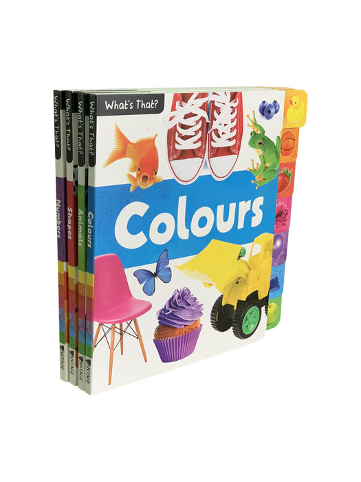 Early Learning What's That? Animals, Colours, Numbers & Shapes 4 Book Collection Set