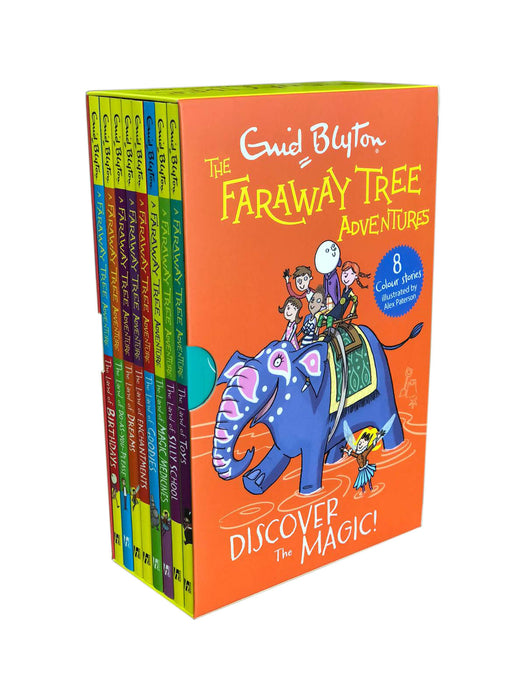 Enid Blyton The Faraway Tree Adventures 8 Book Colour Stories Boxset,