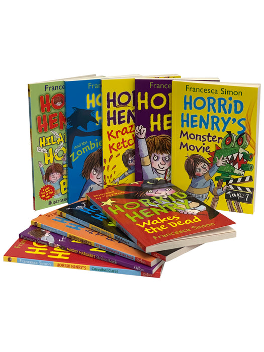 Horrid Henry 10 Favourite Books Collection Set By Francesca Simon
