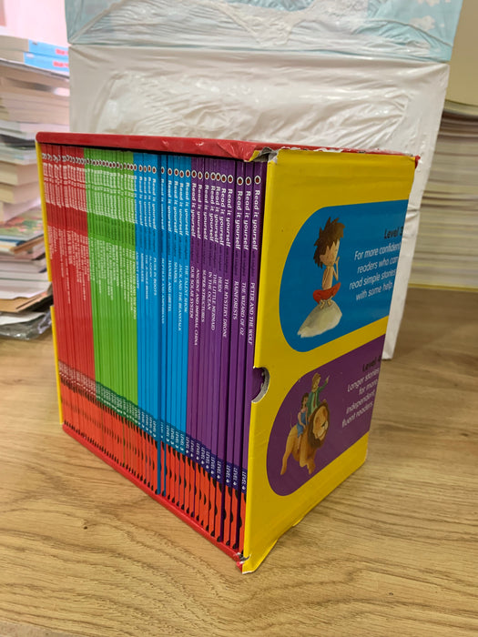 DAMAGED Ladybird Read It Yourself 50 Book Collection Set, Levels 1-4 DAMAGED
