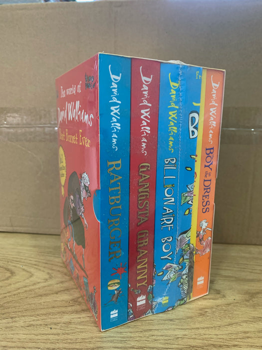 DAMAGED David Walliams Collection 5 Book Box Set DAMAGED