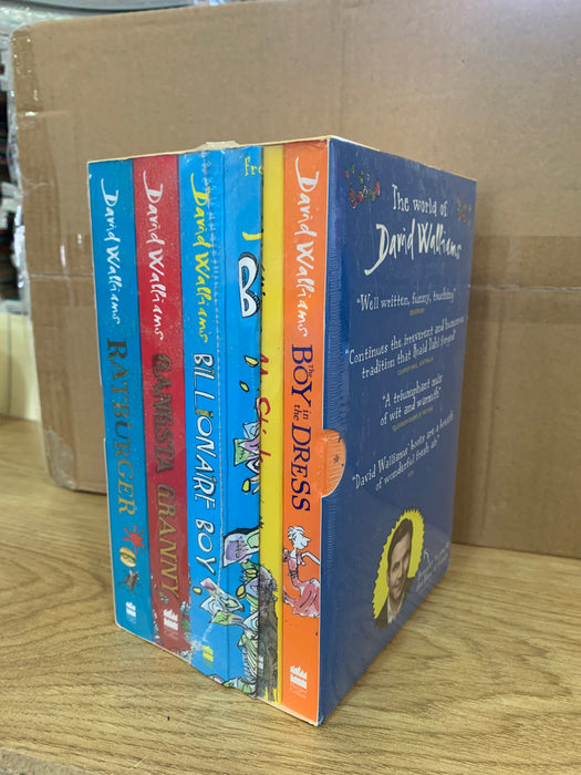 DAMAGED David Walliams Collection 5 Book Box Set DAMAGED