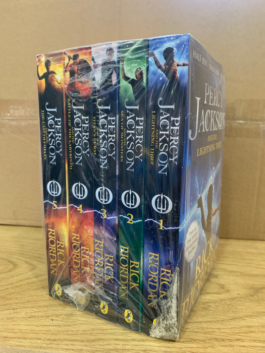 DAMAGED Percy Jackson & the Olympians 5 Book Set DAMAGED