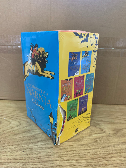 DAMAGED The Chronicles of Narnia 7 Book Box Set By C.S. Lewis DAMAGED