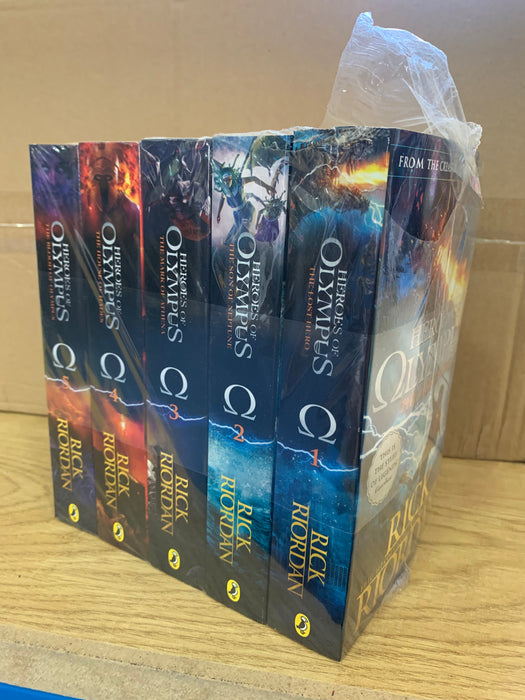 DAMAGED Heroes of Olympus 5 Book Collection Set By Rick Riordan DAMAGED