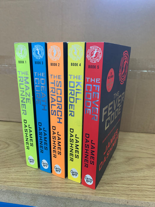 DAMAGED The Maze Runner Series 5 Book Set By James Dashner DAMAGED