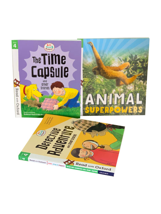 Read with Oxford Stage 4 Biff Chip Kipper 3 Book Reading Pack