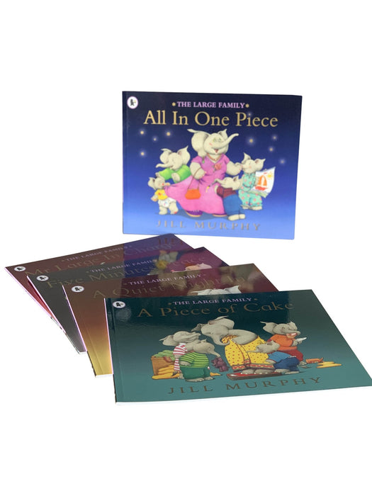 The Large Family Five Minutes' Peace & Other Stories 5 Book Slipcase By Jill Murphy