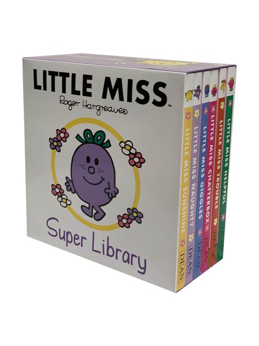 Little Miss 6 Books Super Library By Roger Hargreaves