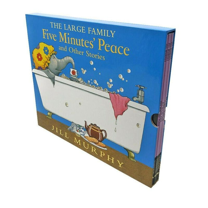 The Large Family Five Minutes' Peace & Other Stories 5 Book Slipcase By Jill Murphy
