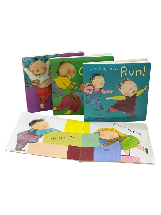 One,Two, Three Little Movers Series 4 Book Collection Set By Carol Thompson
