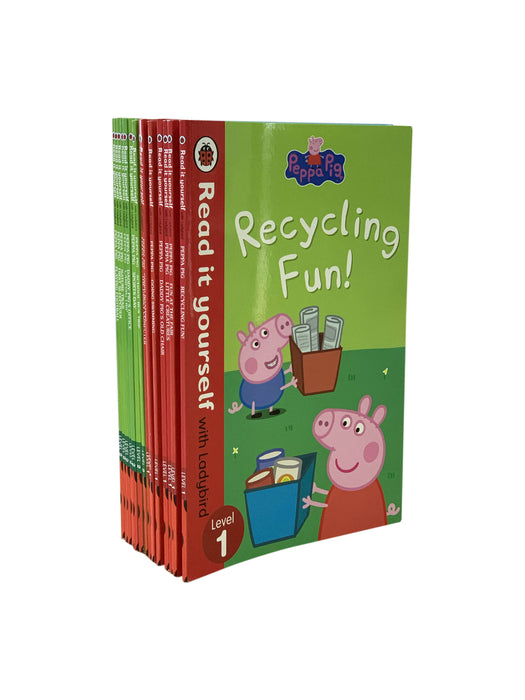 Early Learning Peppa Pig Read It Yourself 14 Books Level 1 & 2 Collection Set