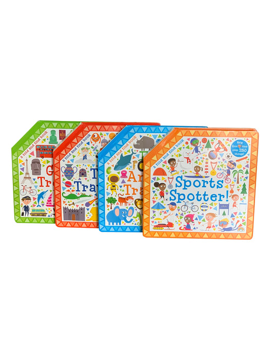 Fold and Find learning: 4 Board Books Collection By Fitzhammond