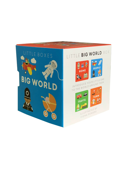 Little Boxes: Big World 4 Board Books Set By Fiona Powers