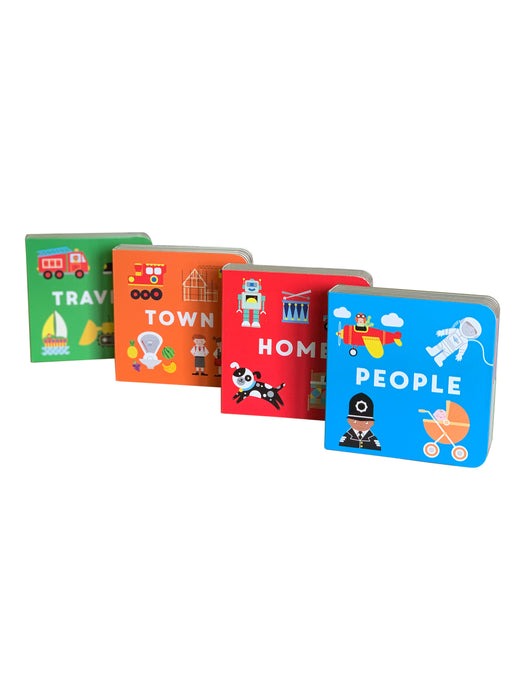 Little Boxes: Big World 4 Board Books Set By Fiona Powers