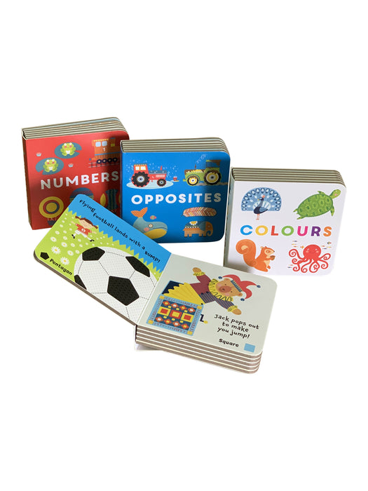 Little Boxes: Learning 4 Board Books Set By Fiona Powers