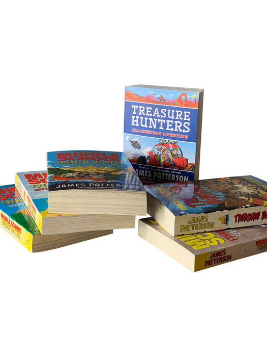 Treasure Hunter Middle School Series 1-6 Book Collection by James Patterson