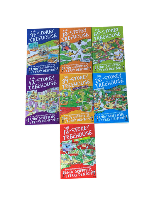 The 13 Storey Treehouse 7 Book Collection Set By Andy Griffiths & Terry Denton