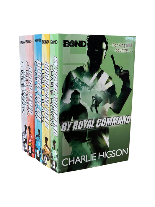 DAMAGED Young Bond Series 5 Book Collection Set by Charlie Higson DAMAGED
