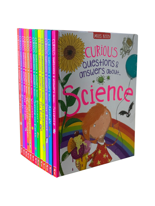 Early Learning Miles Kelly Curious Questions & Answers.. Hardback 13 Books Collection Set; Animals, Our Planet, Science, Weather, Dinosaurs