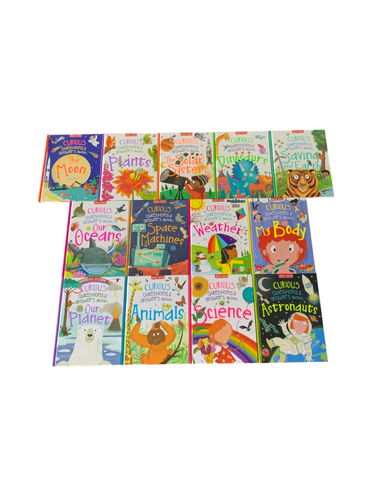Early Learning Miles Kelly Curious Questions & Answers.. Hardback 13 Books Collection Set; Animals, Our Planet, Science, Weather, Dinosaurs
