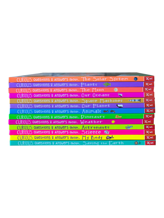 Early Learning Miles Kelly Curious Questions & Answers.. Hardback 13 Books Collection Set; Animals, Our Planet, Science, Weather, Dinosaurs