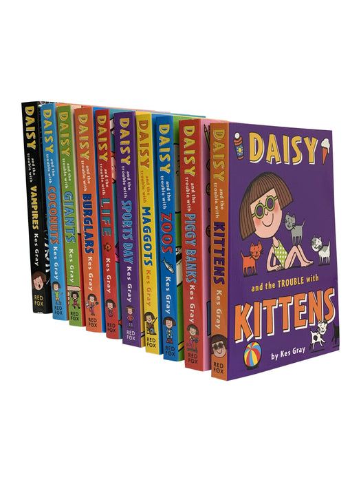 Kes Gray Daisy & The Trouble With Kittens 10 Book Collection Set