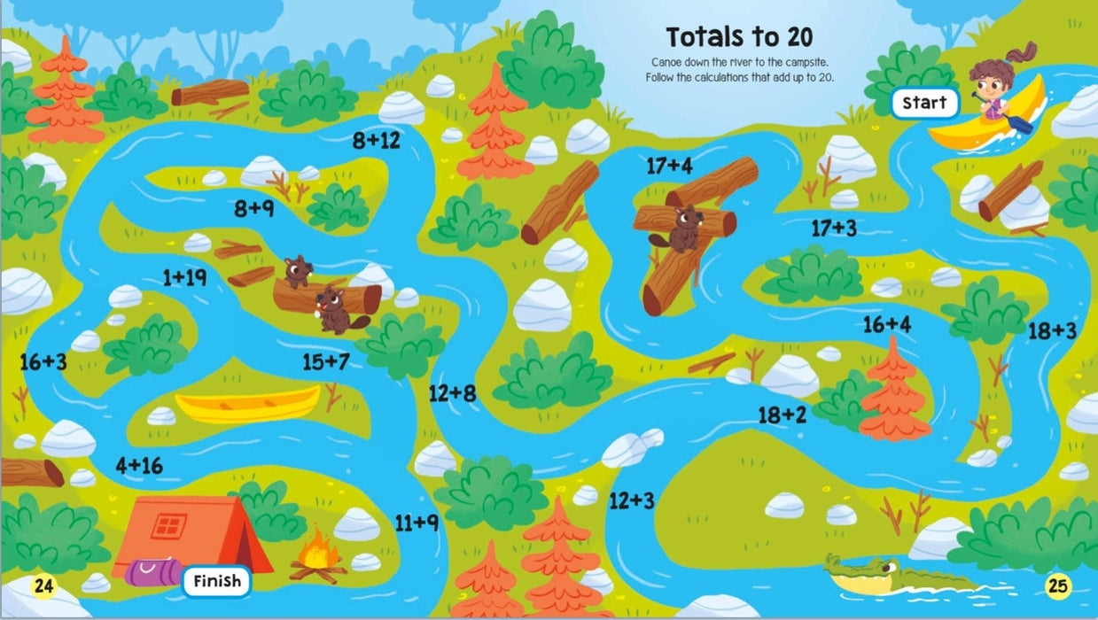 Early Learning Age 4+ KS1 Fantastic Finger Trace Mazes 4 Book Collection - Books4us