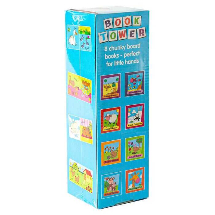 Animals 8 Board Book Tower BY Alligator