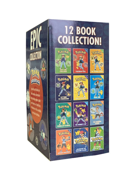 Pokemon Epic 12 Book Set Collection, Ash's Big Challenge