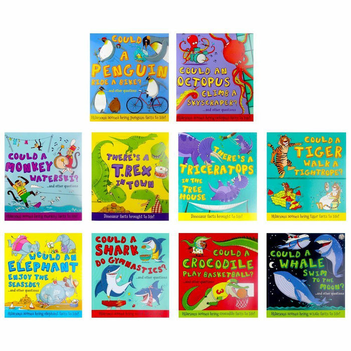 What If Series... Hilarious Scenes Brings Facts To Life 10 Book Collection Set